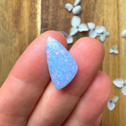 Glitter Opal Cabochon - approx. 20 x 10 x 3.9 mm