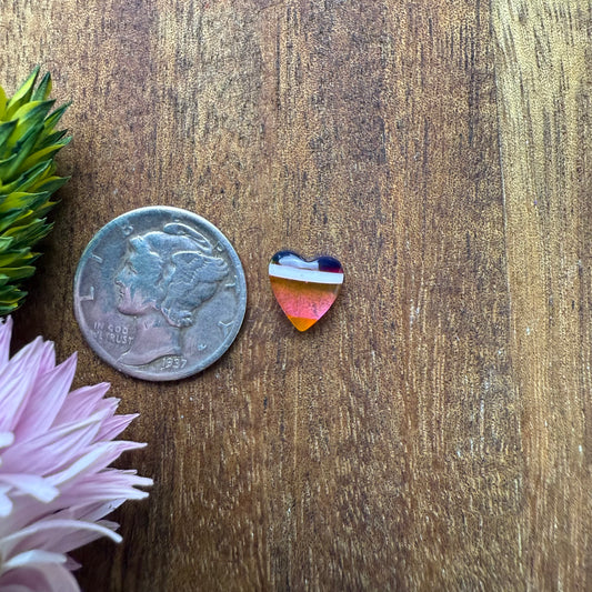 Gower Surfite Cabochon - approx. 8 x 7 x 3.4 mm