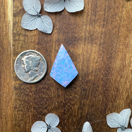 Glitter Opal Cabochon - approx. 22 x 15 x 4.4 mm