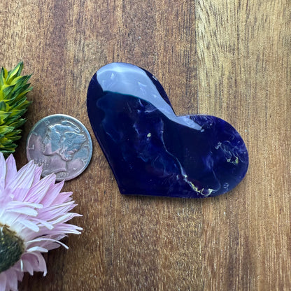 Gower Surfite Cabochon - approx. 46 x 30 x 5.3 mm