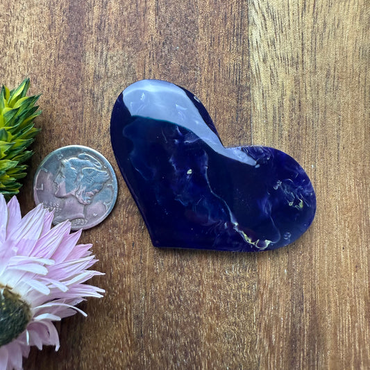 Gower Surfite Cabochon - approx. 46 x 30 x 5.3 mm
