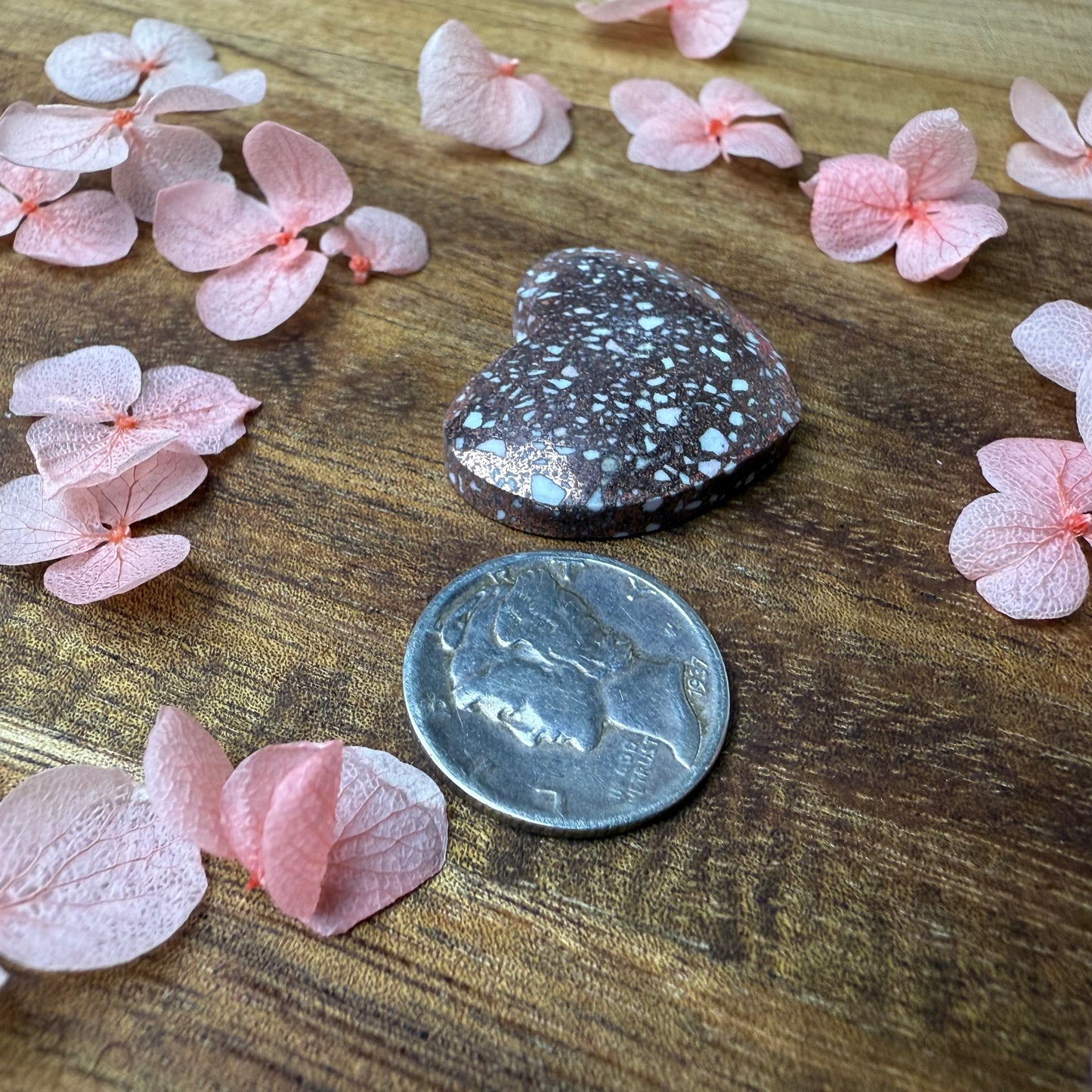 Copper Firebrick Cabochon - approx. 26 x 21 x 5.5 mm