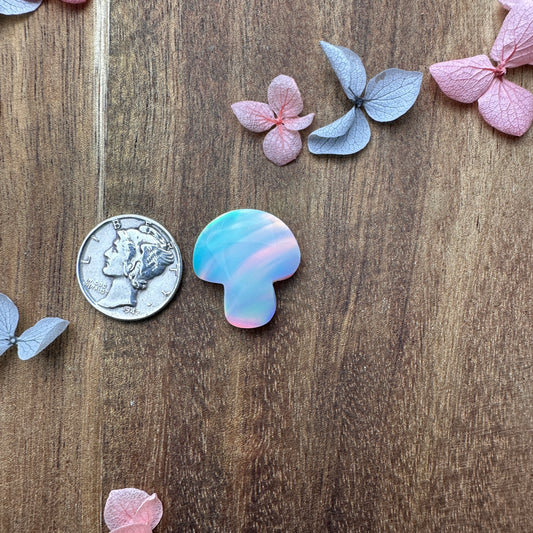 Aurora Opal Cabochon - approx. 19 x 17 x 4.7 mm