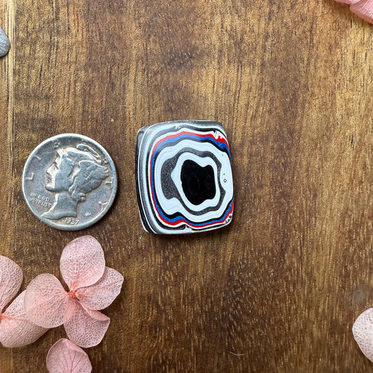 Fordite Cabochon - approx. 20 x 17 x 4.6 mm