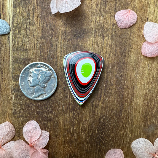 Fordite Cabochon - approx. 25 x 18 x 4.4 mm