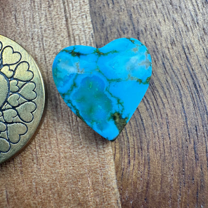 Kingman Turquoise Cabochon - approx. 14 x 13 x 5 mm