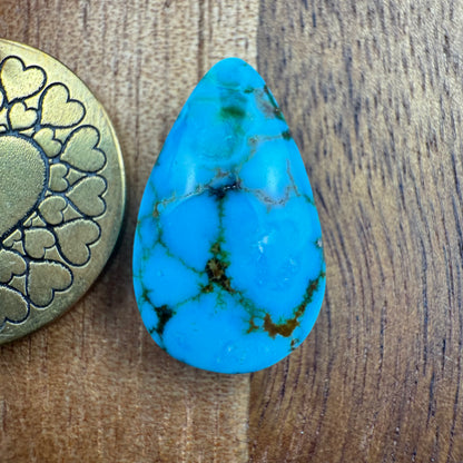 Kingman Turquoise Cabochon - approx. 18 x 11 x 5.5 mm