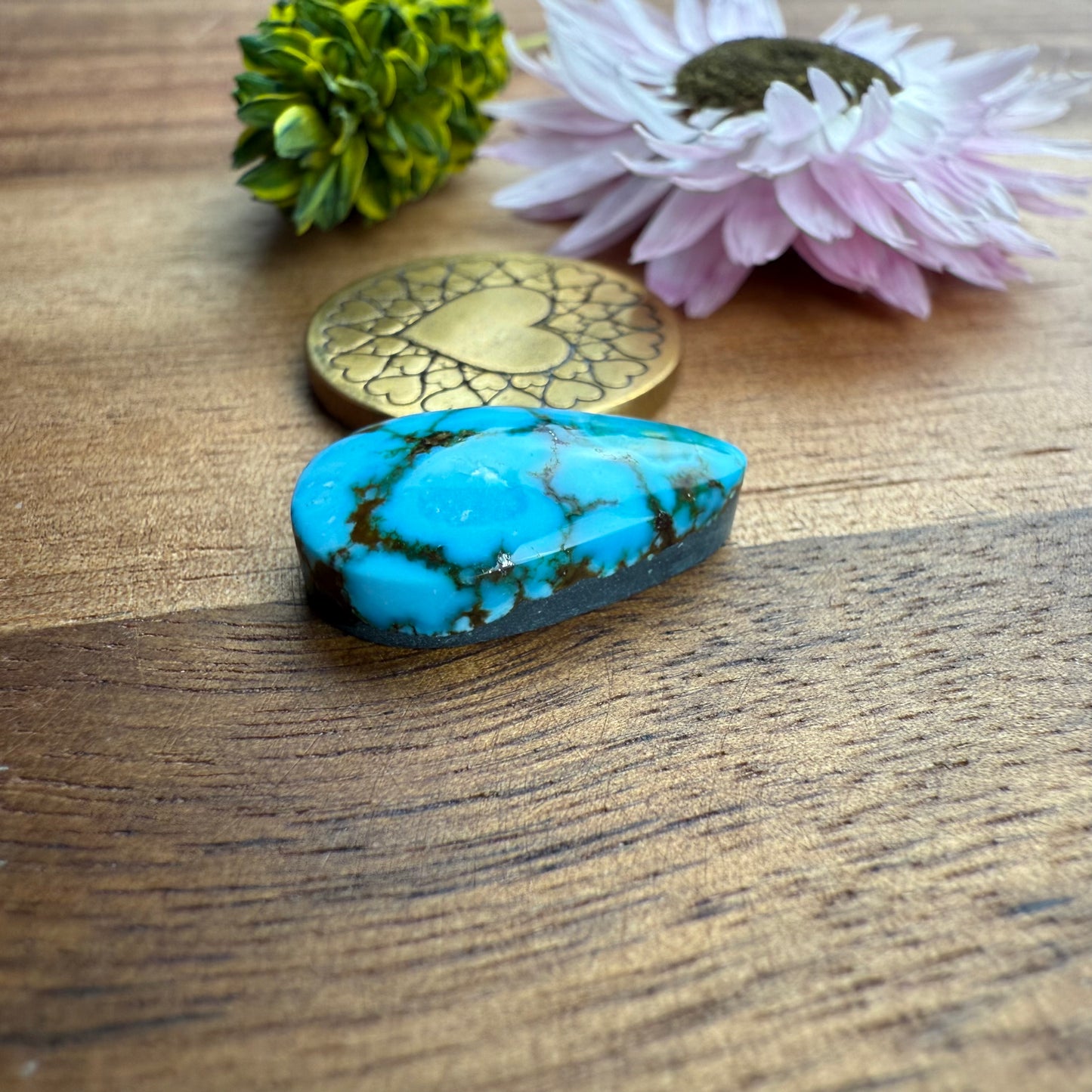 Kingman Turquoise Cabochon - approx. 18 x 11 x 5.5 mm