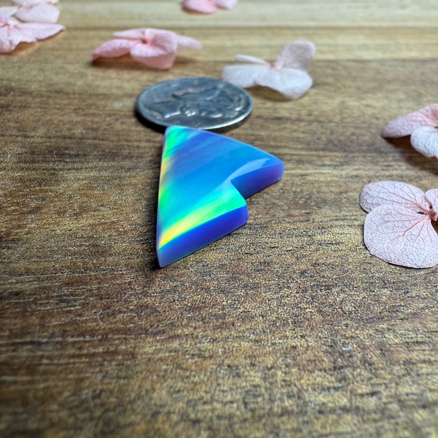 Aurora Opal Cabochon - approx. 24 x 15 x 4.2 mm