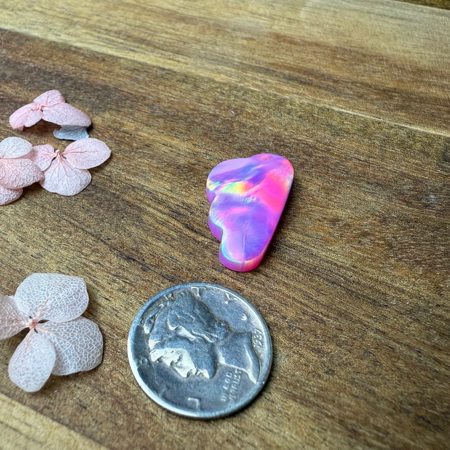 Aurora Opal Cabochon - approx. 24 x 13 x 4.5 mm