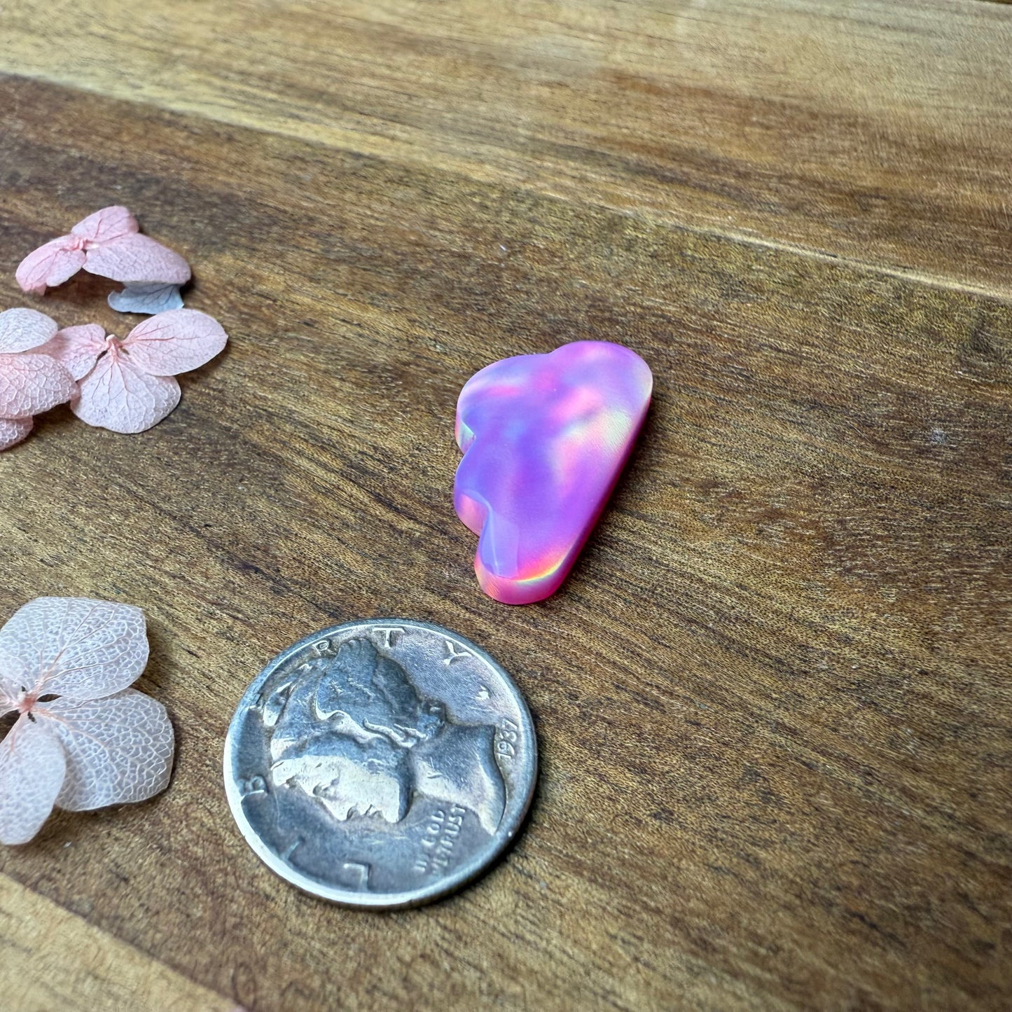 Aurora Opal Cabochon - approx. 24 x 13 x 4.5 mm