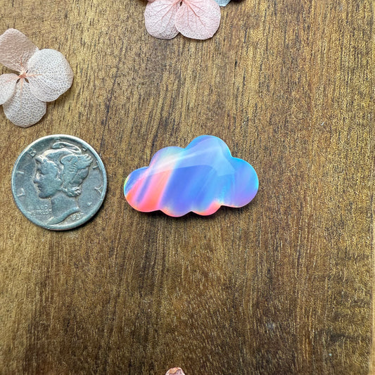 Aurora Opal Cabochon - approx. 24 x 15 x 4.5 mm