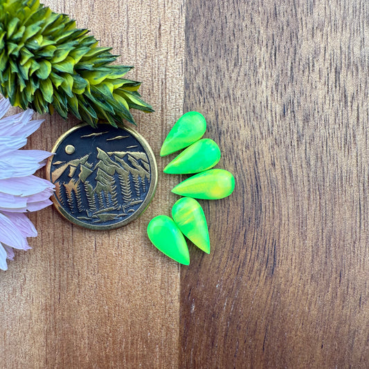 Aurora Opal Cabochon Set of 5 - approx. 10 x 5 mm