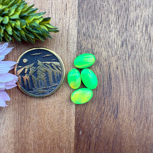 Aurora Opal Cabochon Set of 4 - approx. 9 x 5 mm