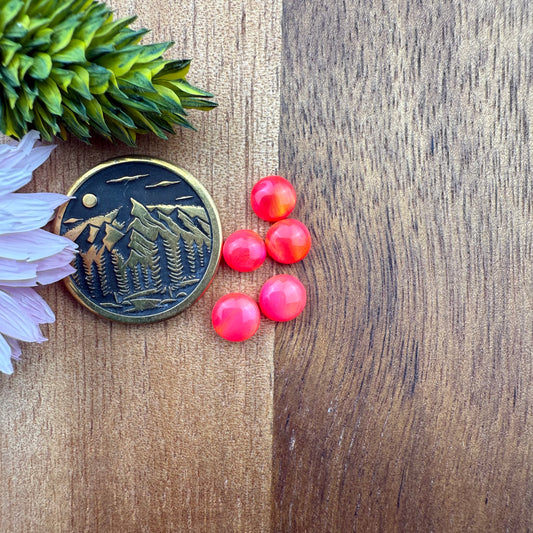 Aurora Opal Cabochon Set of 5 - approx. 5 x 5 mm
