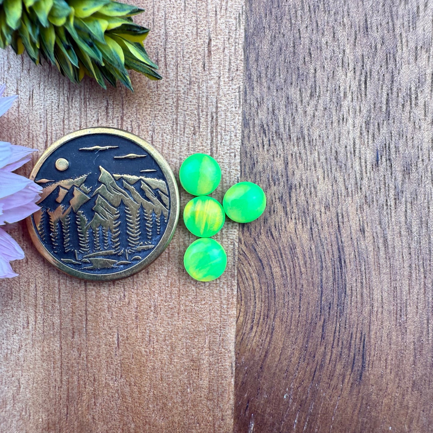 Aurora Opal Cabochon Set of 4 - approx. 5 x 5 mm