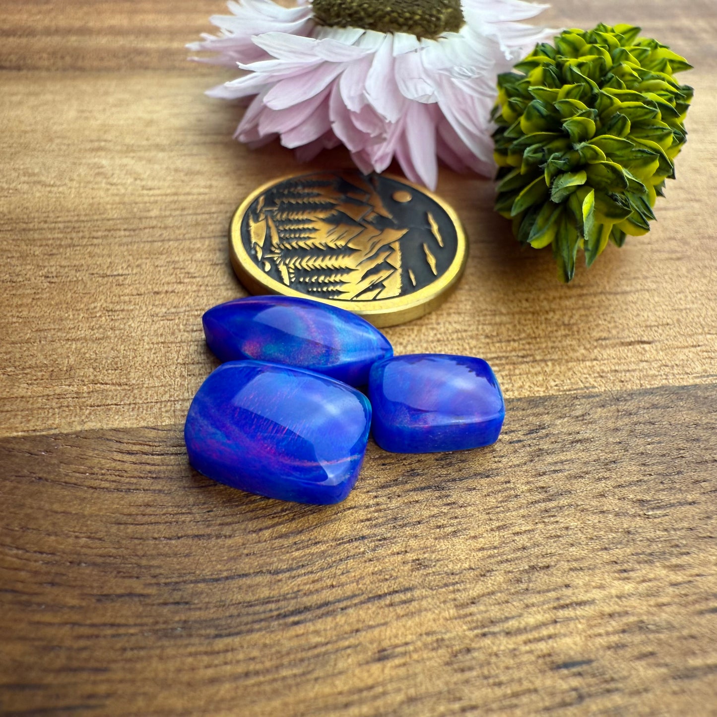 Aurora Opal Cabochon Set of 3 - Mixed Size