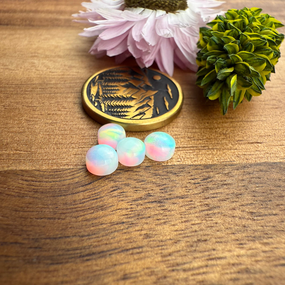 Aurora Opal Cabochon Set of 4 - Mixed Size