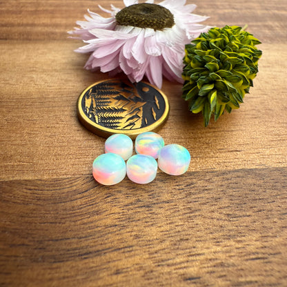 Aurora Opal Cabochon Set of 5 - approx. 5 x 5 mm