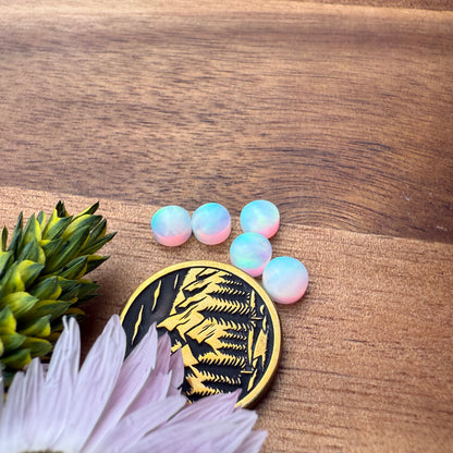 Aurora Opal Cabochon Set of 5 - approx. 5 x 5 mm