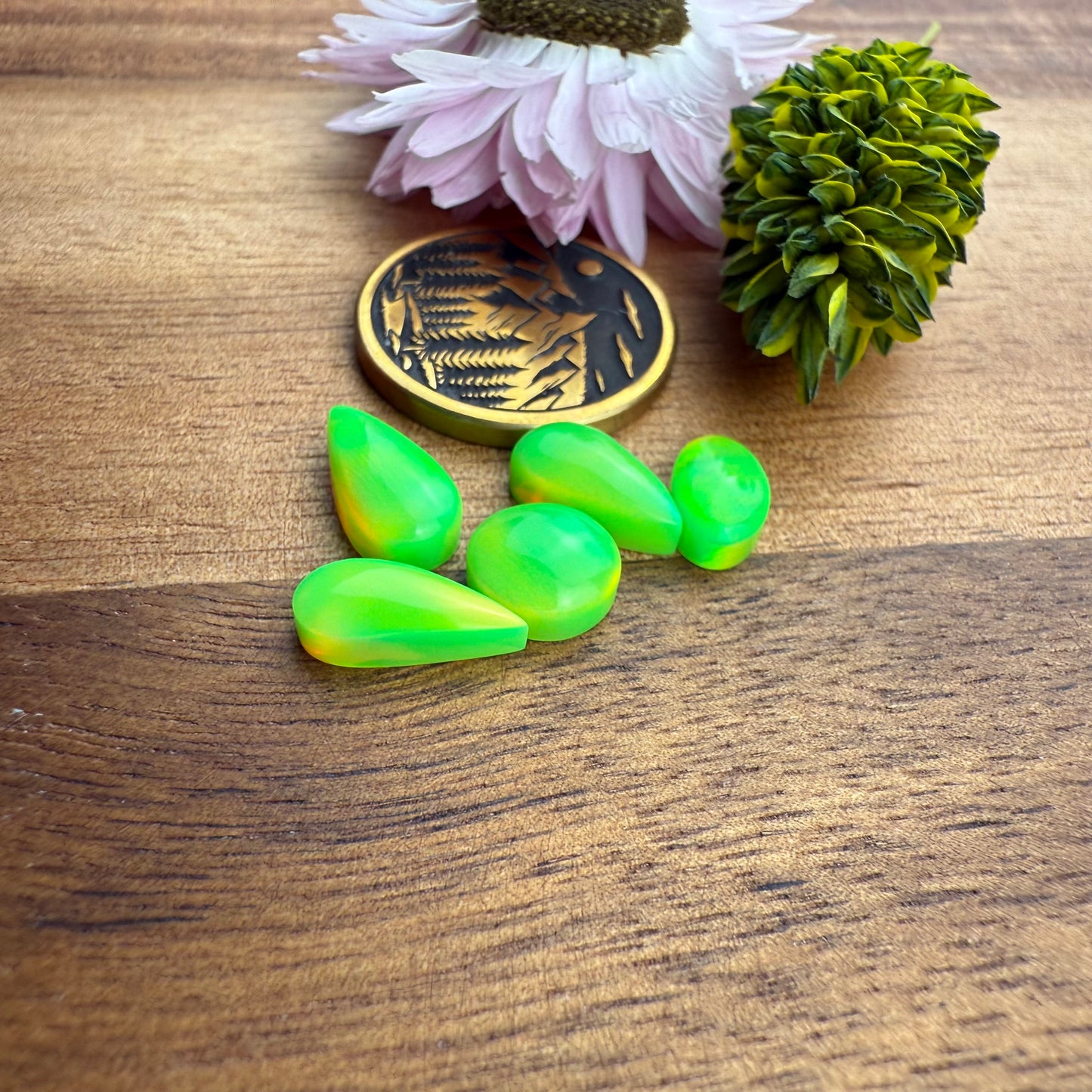 Aurora Opal Cabochon Set of 5 - Mixed Size