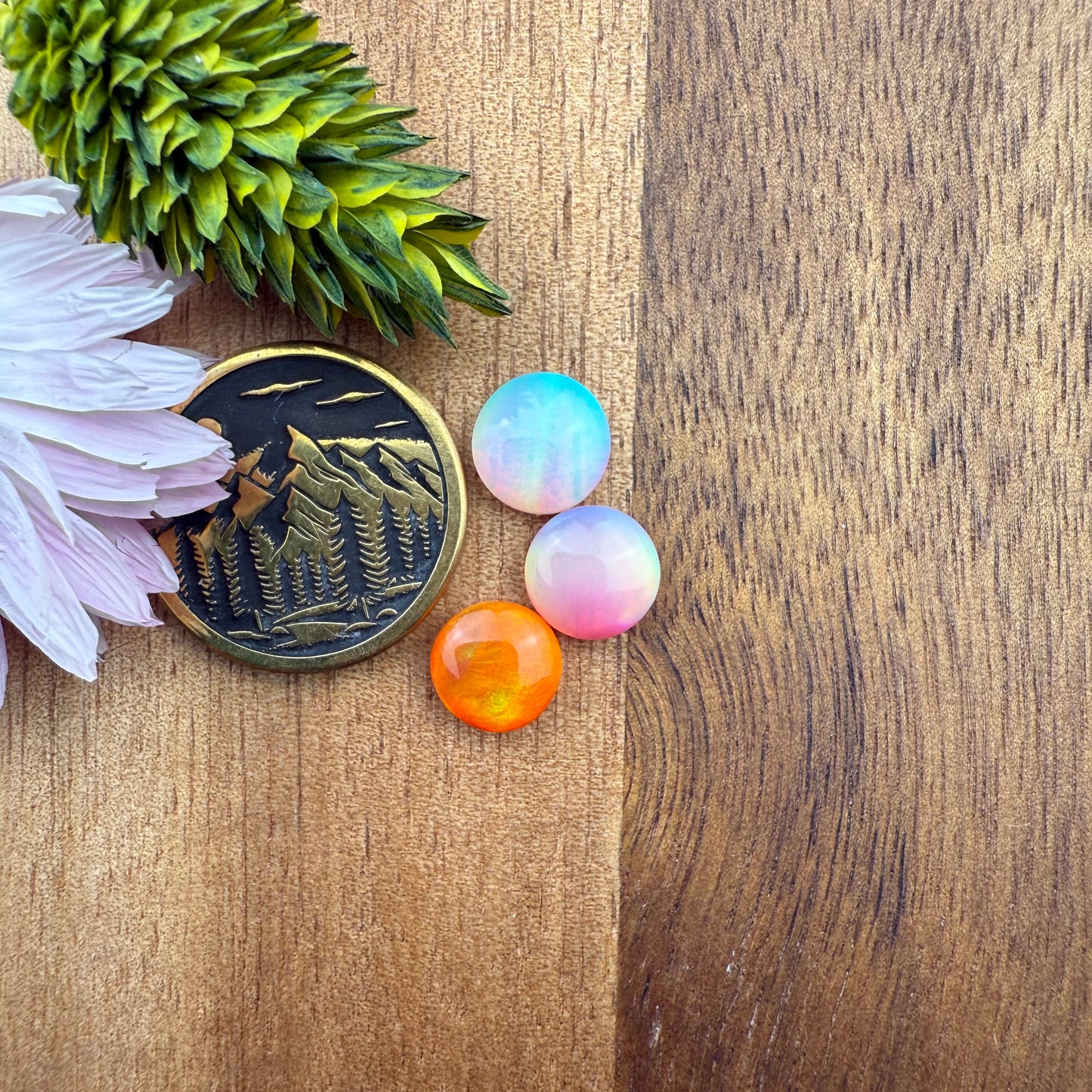 Aurora Opal Cabochon Set of 3 - Mixed Size