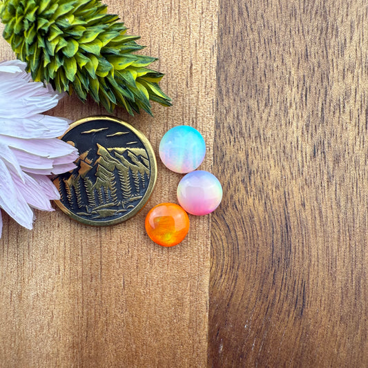 Aurora Opal Cabochon Set of 3 - Mixed Size