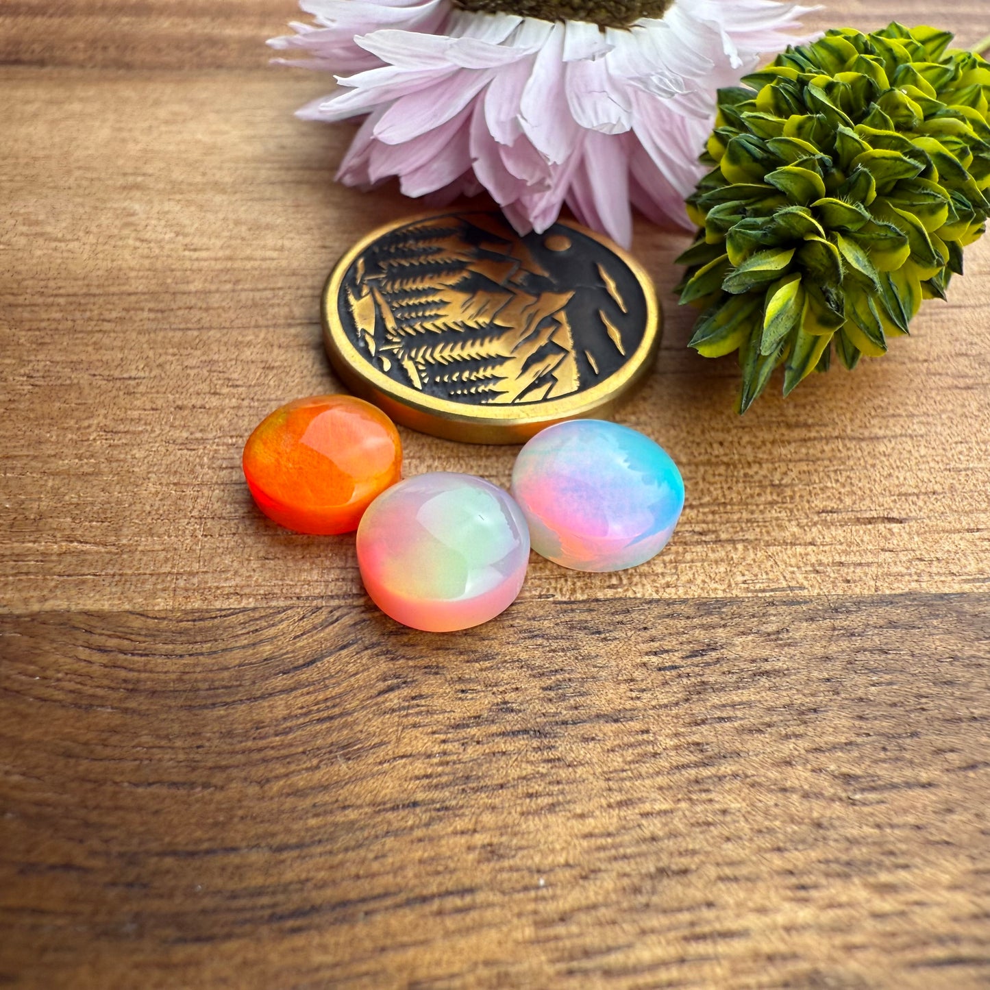 Aurora Opal Cabochon Set of 3 - Mixed Size