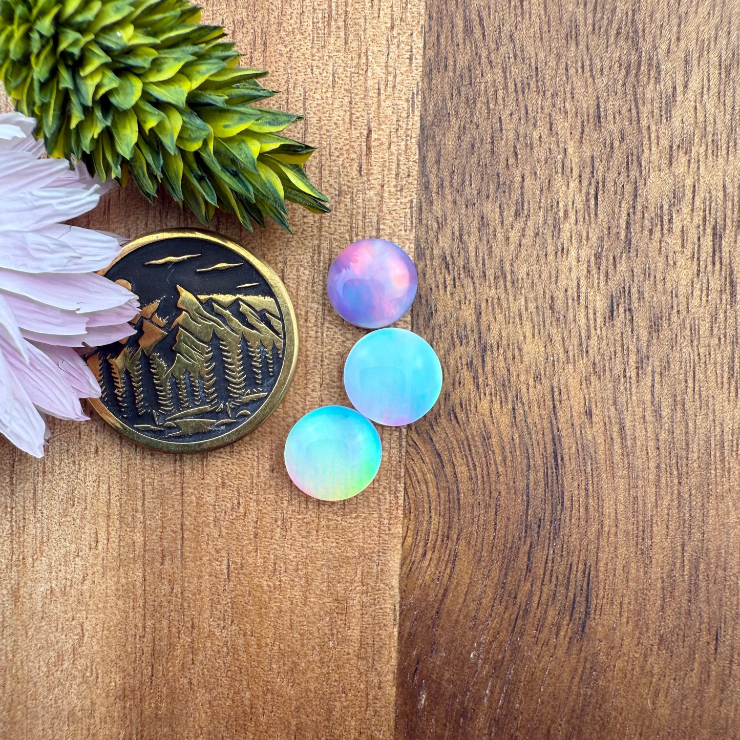 Aurora Opal Cabochon Set of 3 - Mixed Size