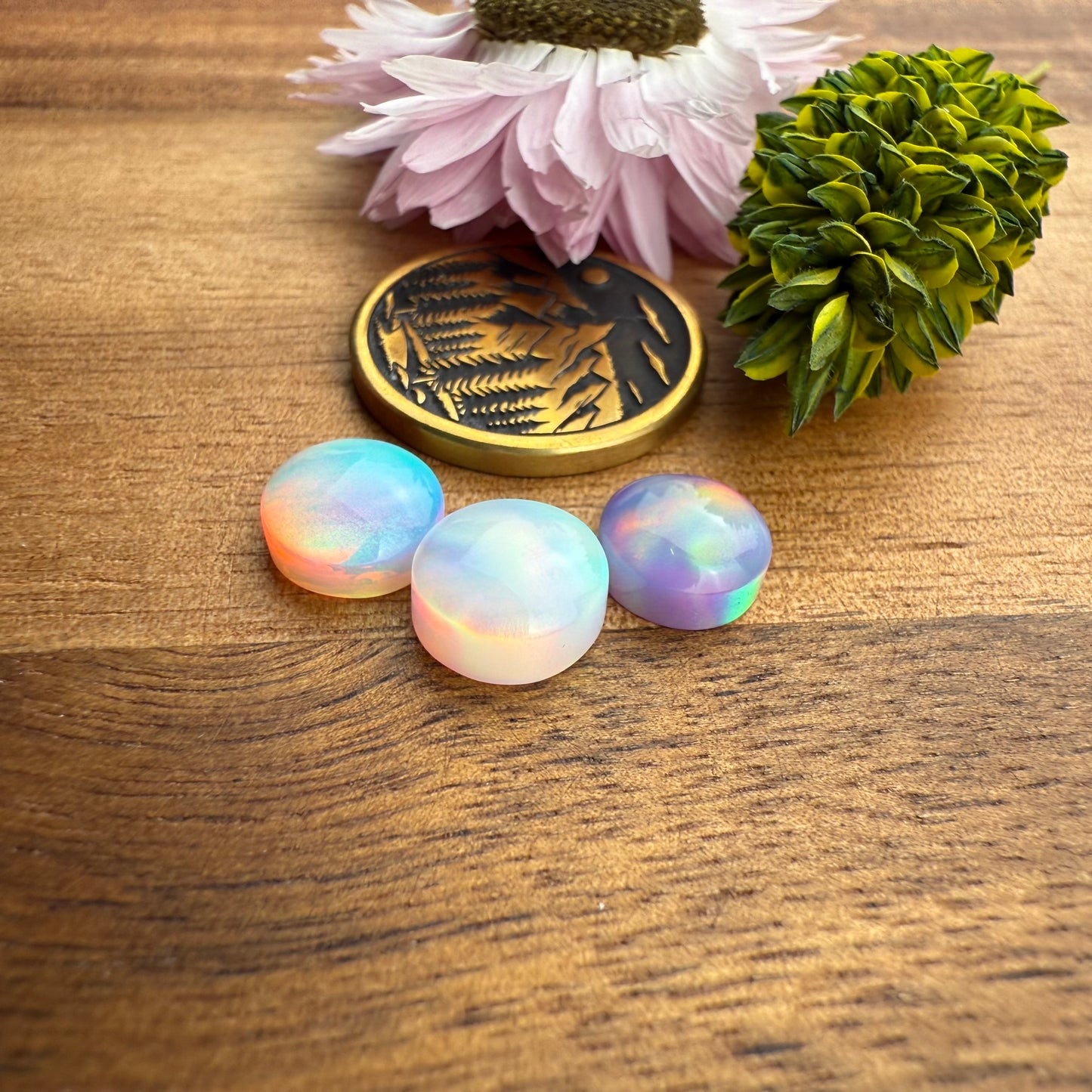 Aurora Opal Cabochon Set of 3 - Mixed Size