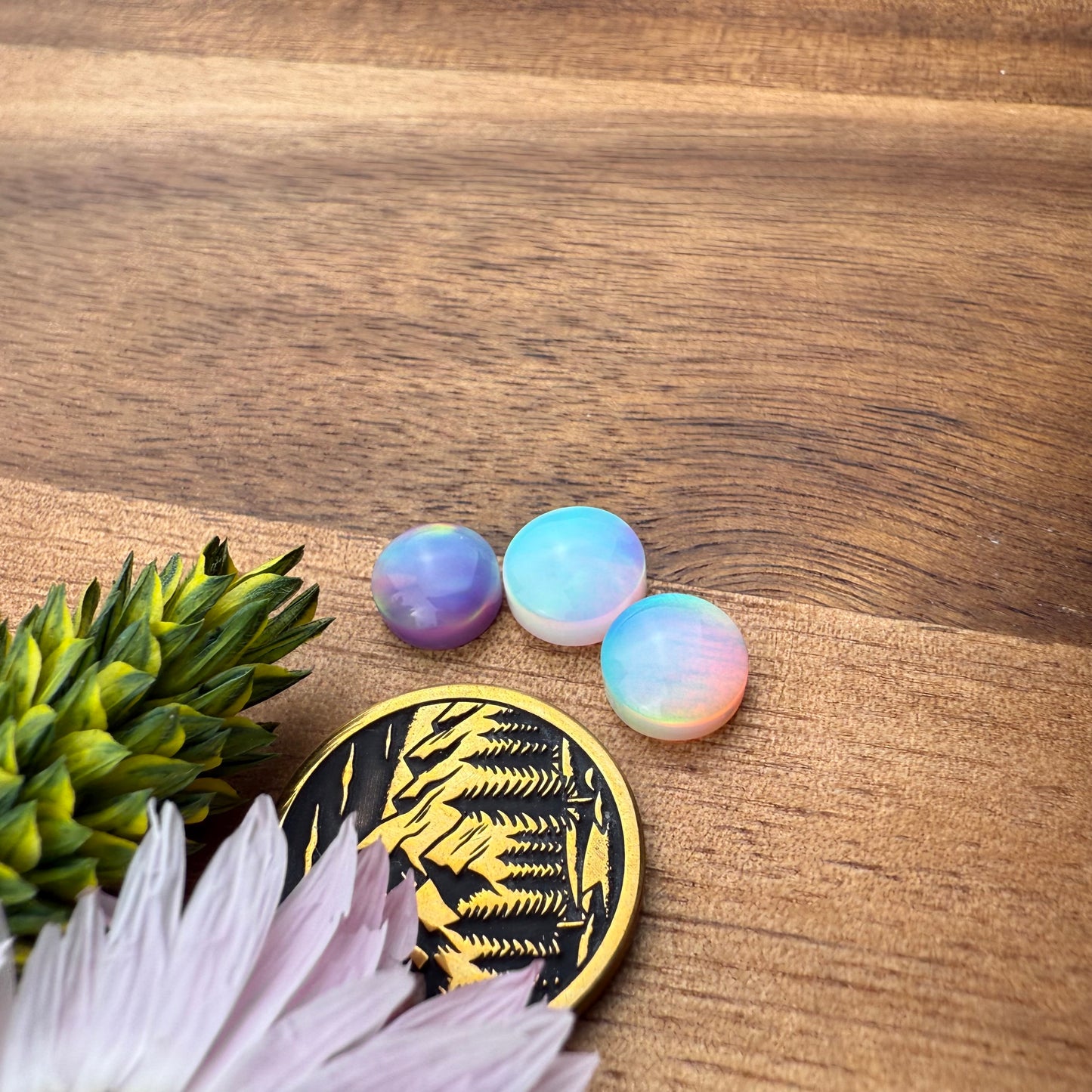 Aurora Opal Cabochon Set of 3 - Mixed Size