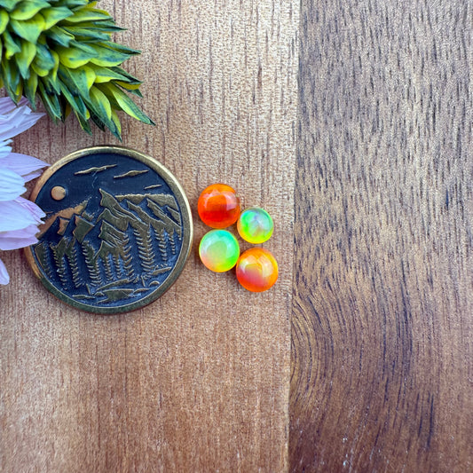 Aurora Opal Cabochon Set of 4 - Mixed Size