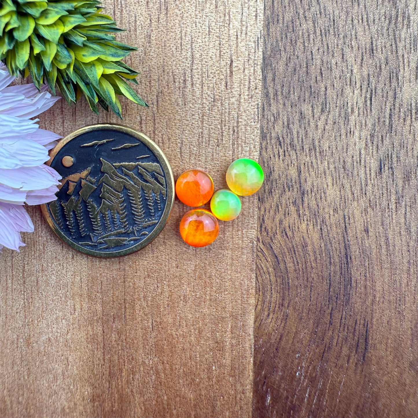 Aurora Opal Cabochon Set of 4 - Mixed Size