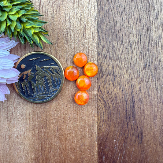 Aurora Opal Cabochon Set of 5 - approx. 5 x 5 mm