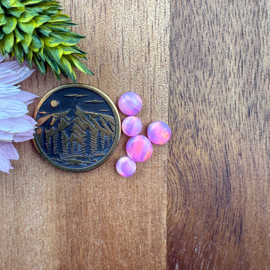 Aurora Opal Cabochon Set of 5 - Mixed Size