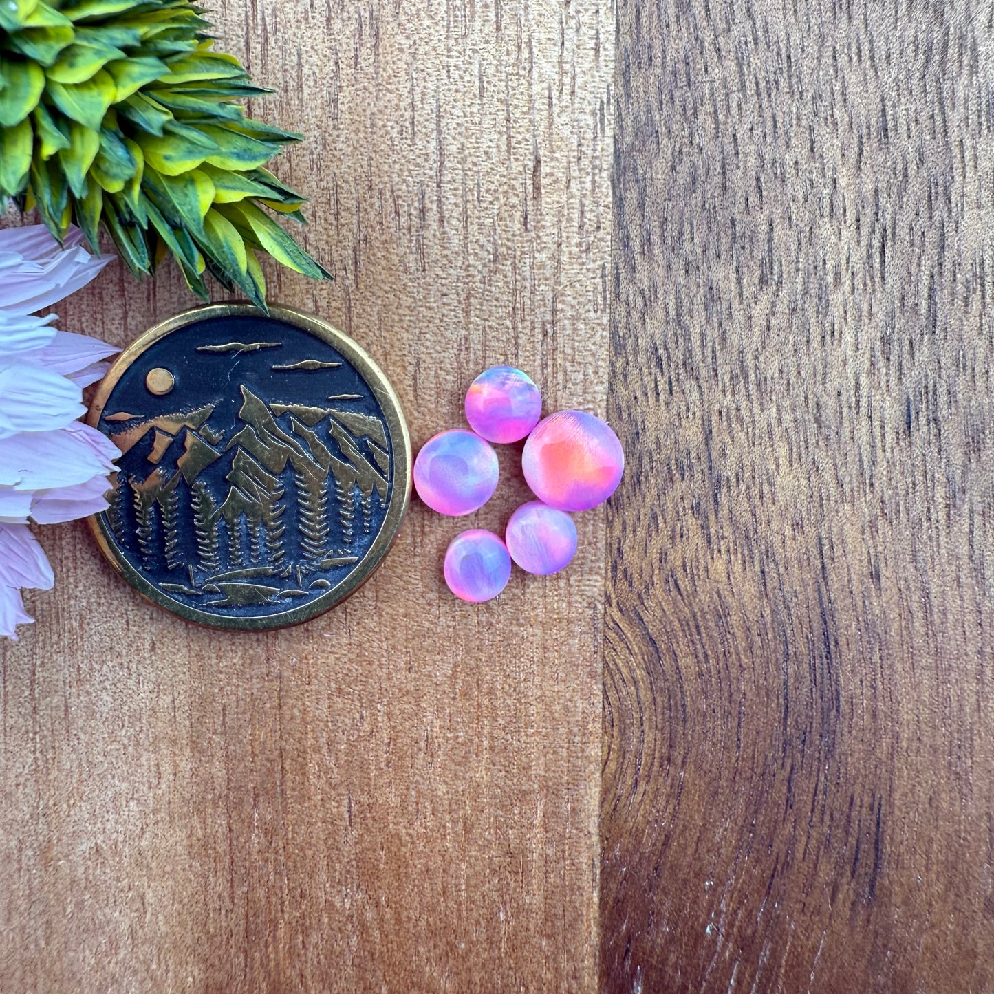 Aurora Opal Cabochon Set of 5 - Mixed Size