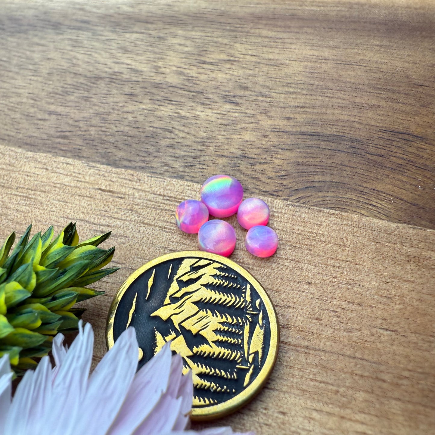 Aurora Opal Cabochon Set of 5 - Mixed Size