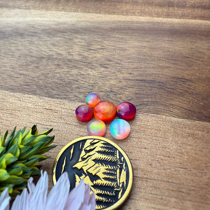 Aurora Opal Cabochon Set of 6 - Mixed Size