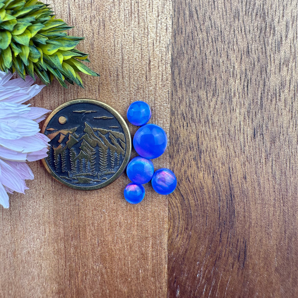 Aurora Opal Cabochon Set of 5 - Mixed Size