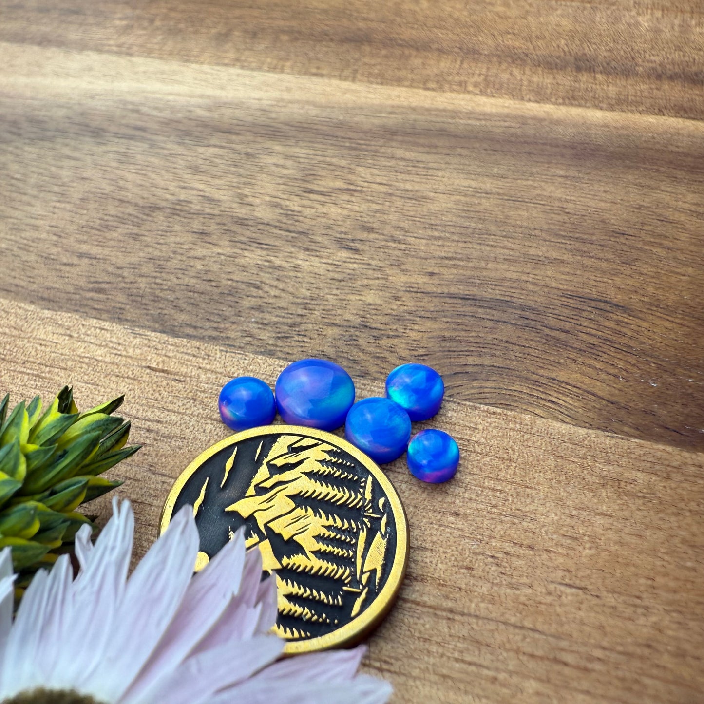 Aurora Opal Cabochon Set of 5 - Mixed Size