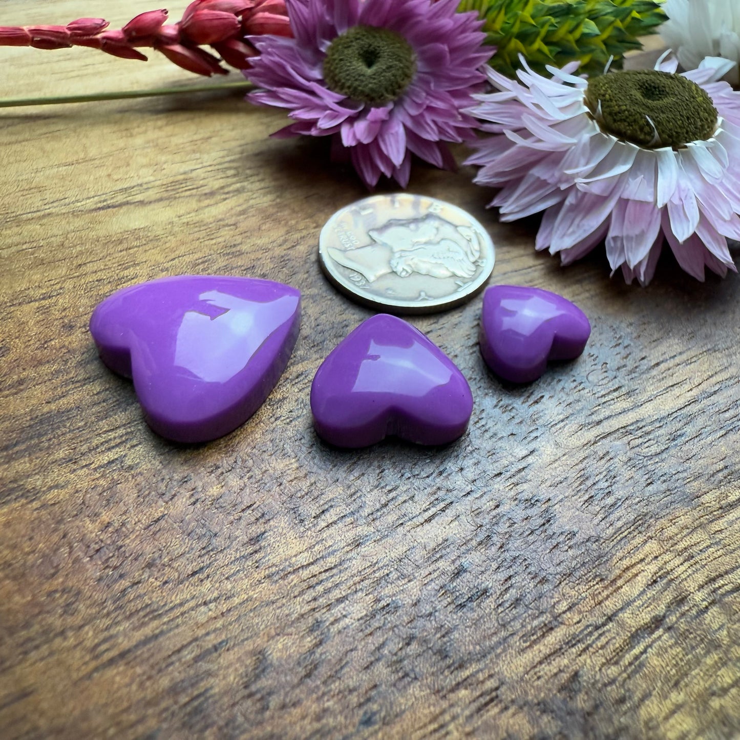 Pool Ball Core Cabochon Set of 3 - Mixed Size