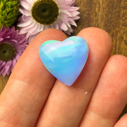 Aurora Opal Cabochon - approx. 17 x 17 x 4.9 mm