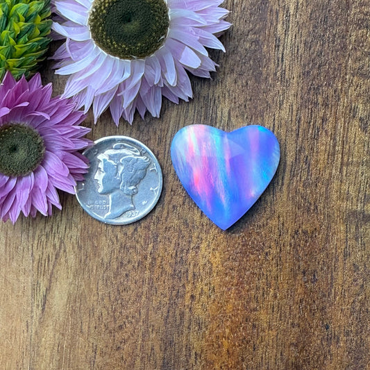 Aurora Opal Cabochon - approx. 21 x 21 x 4.7 mm