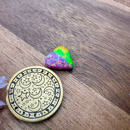 Intarsia Bello Opal Cabochon - approx. 11 x 11 x 4.1 mm