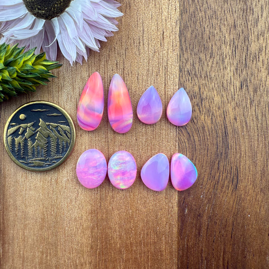 Pre-Order Aurora Opal Cabochon Pair