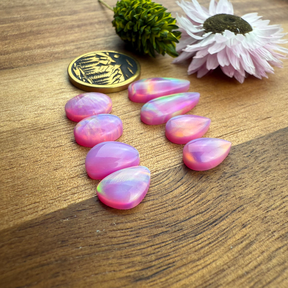 Pre-Order Aurora Opal Cabochon Pair