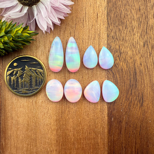 Pre-Order Aurora Opal Cabochon Pair