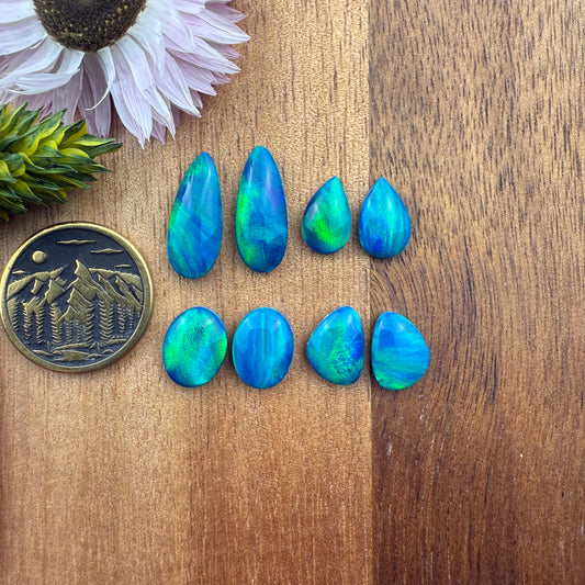 Pre-Order Aurora Opal Cabochon Pair