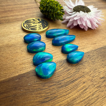 Pre-Order Aurora Opal Cabochon Pair