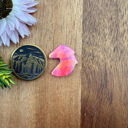 Aurora Opal Cabochon - approx. 17 x 15 x 3.7 mm